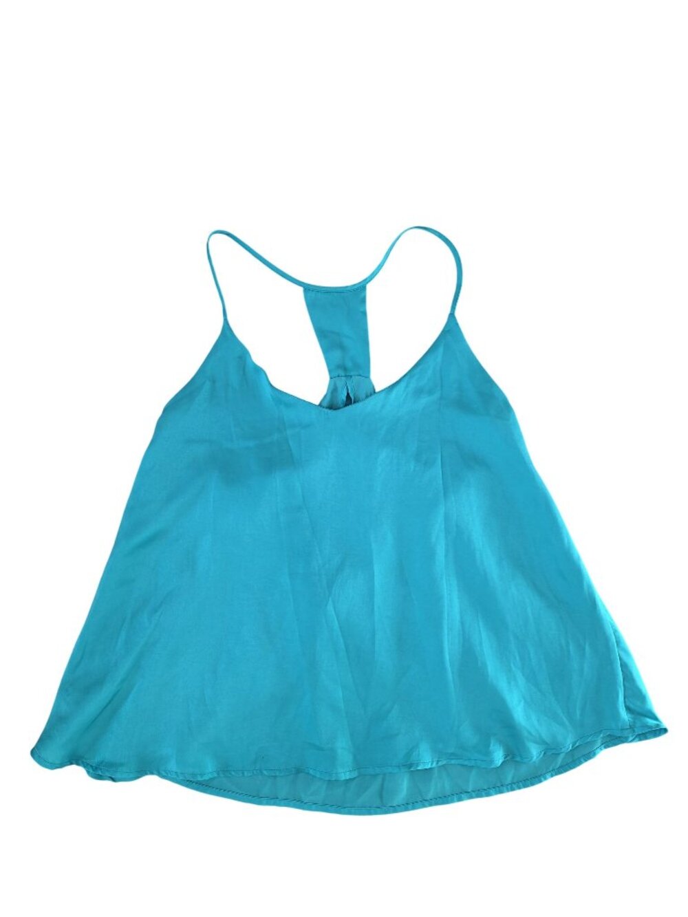 Cupcakes And Cashmere Womens Turquoise green blue Racerback Tank Top size Large